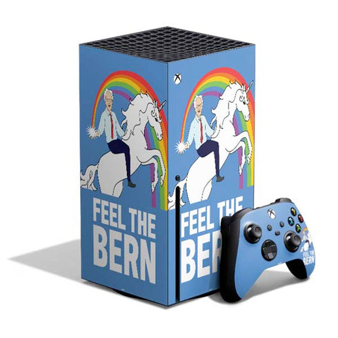 Feel The Bern Unicorn Xbox Series X Bundle Skin