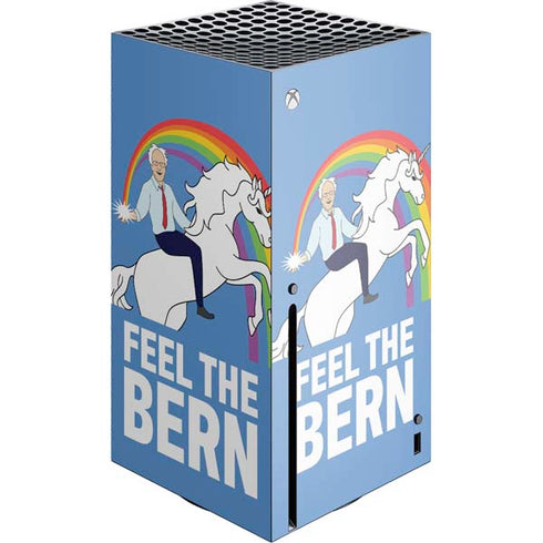 Feel The Bern Unicorn Xbox Series X Console Skin