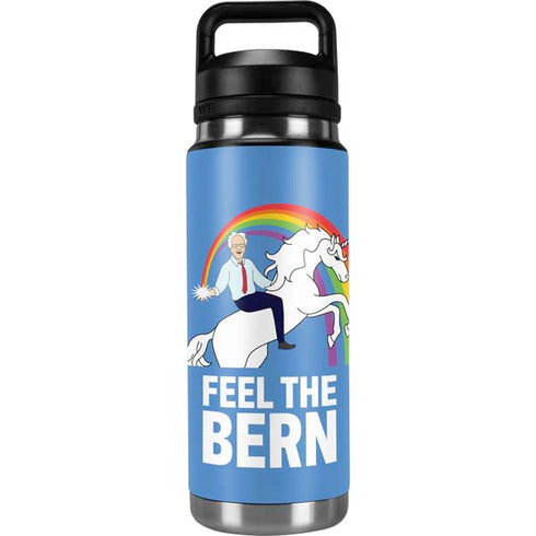 Feel The Bern Unicorn YETI Rambler 26oz Bottle Skin