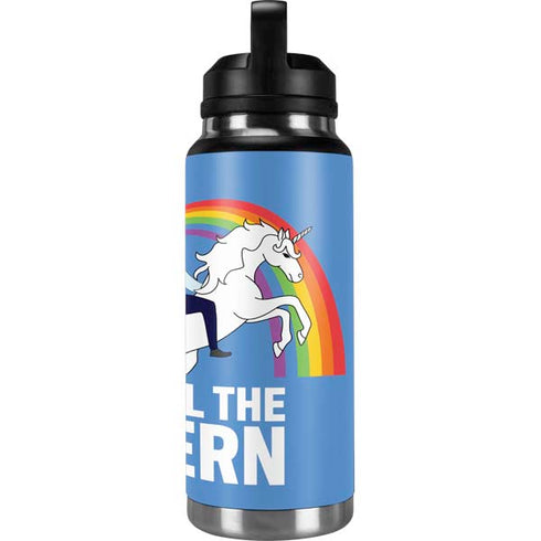 Feel The Bern Unicorn YETI Rambler 36oz Bottle Skin
