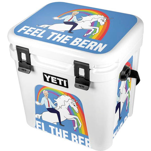 Feel The Bern Unicorn YETI Roadie 24 Hard Cooler Skin