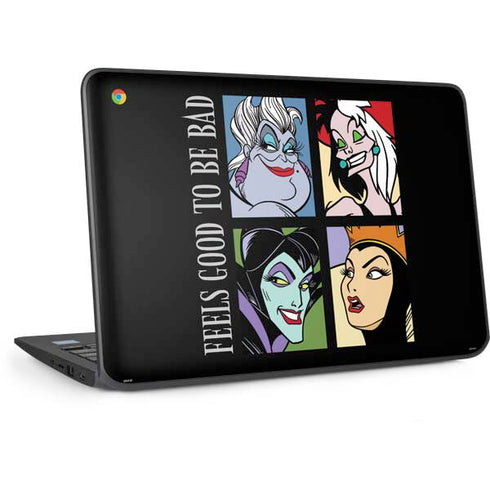 Disney Villains Characters Feels Good To Be Bad HP Chromebook Skin