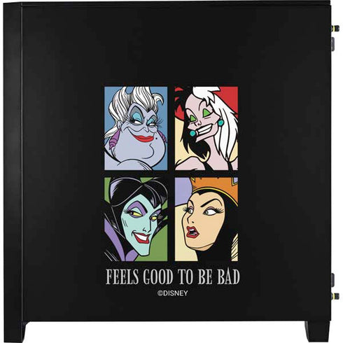 Disney Villains Characters Feels Good To Be Bad Corsair 4000D Tempered Glass Mid-Tower ATX Case Skin