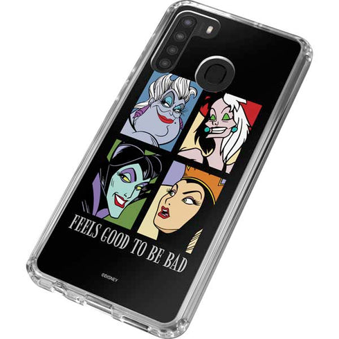 Disney Villains Characters Feels Good To Be Bad Galaxy A21 Clear Case