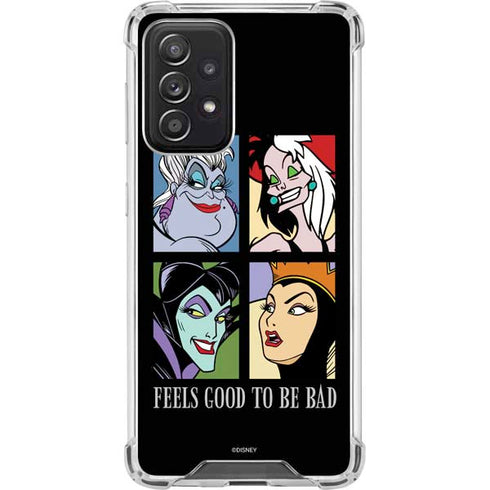 Disney Villains Characters Feels Good To Be Bad Galaxy A52 5G Clear Case