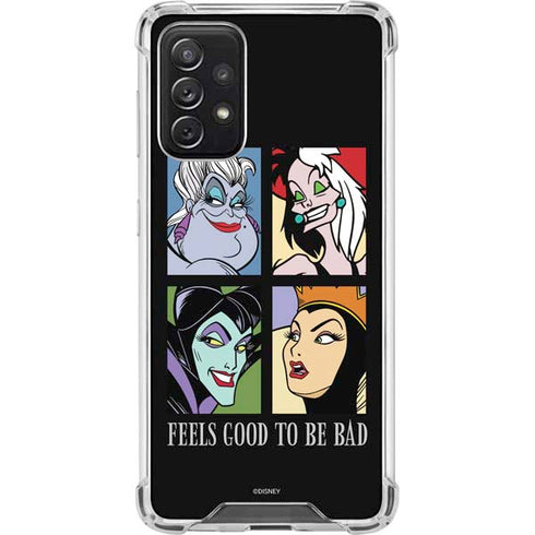 Disney Villains Characters Feels Good To Be Bad Galaxy A72 5G Clear Case