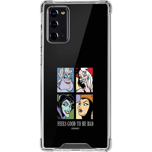 Disney Villains Characters Feels Good To Be Bad Galaxy Note20 5G Clear Case