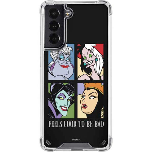 Disney Villains Characters Feels Good To Be Bad Galaxy S21 5G Clear Case