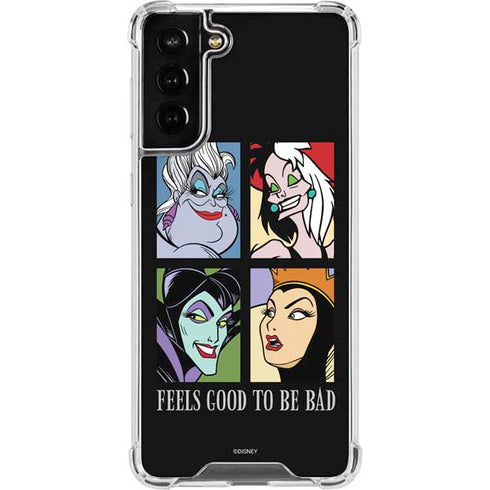 Disney Villains Characters Feels Good To Be Bad Galaxy S21 FE Clear Case