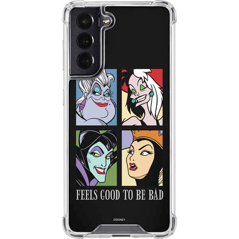 Disney Villains Characters Feels Good To Be Bad Galaxy S22 Clear Case