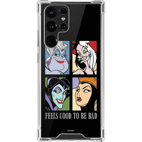 Disney Villains Characters Feels Good To Be Bad Galaxy S22 Ultra Clear Case