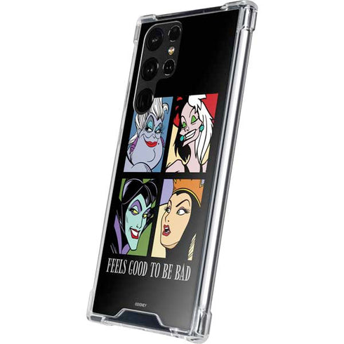 Disney Villains Characters Feels Good To Be Bad Galaxy S22 Ultra Clear Case