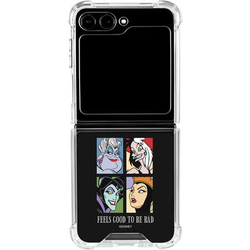 Disney Villains Characters Feels Good To Be Bad Galaxy Z Flip5 5G Clear Case