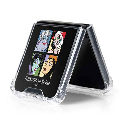 Disney Villains Characters Feels Good To Be Bad Galaxy Z Flip5 5G Clear Case