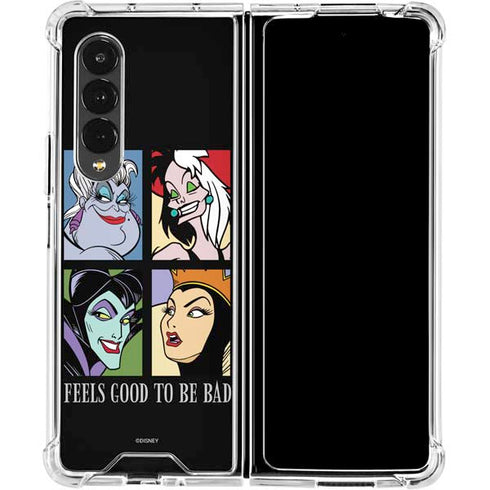 Disney Villains Characters Feels Good To Be Bad Galaxy Z Fold4 5G Clear Case