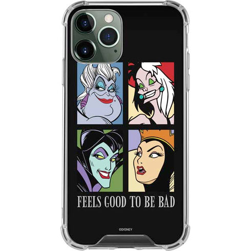 Disney Villains Characters Feels Good To Be Bad iPhone 11 Pro Max Clear Case
