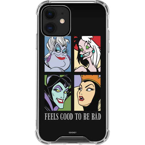 Disney Villains Characters Feels Good To Be Bad iPhone 12 Mini Clear Case