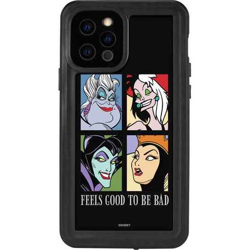 Disney Villains Characters Feels Good To Be Bad iPhone 12 Pro Waterproof Case