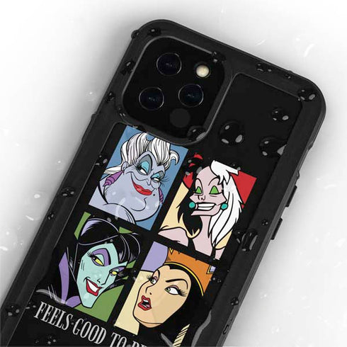 Disney Villains Characters Feels Good To Be Bad iPhone 12 Pro Waterproof Case
