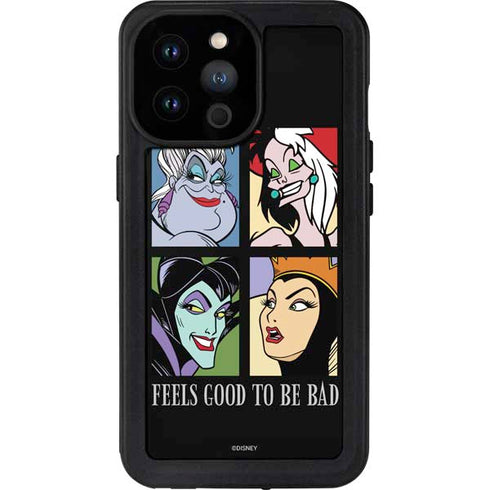 Disney Villains Characters Feels Good To Be Bad iPhone 14 Pro Max Waterproof Case