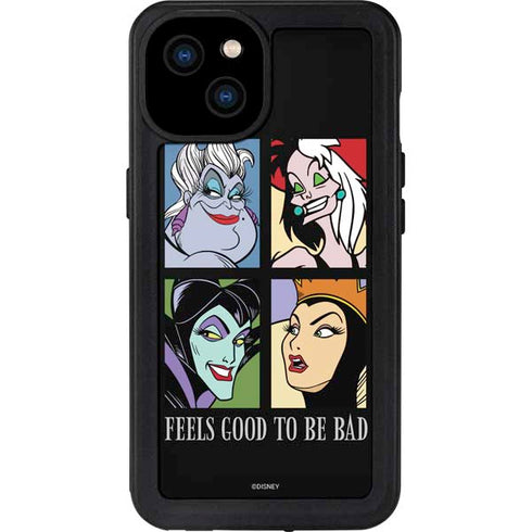 Disney Villains Characters Feels Good To Be Bad iPhone 15 Plus Waterproof Case