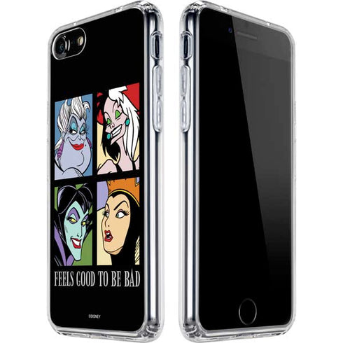 Disney Villains Characters Feels Good To Be Bad iPhone SE (2nd & 3rd Gen) Clear Case