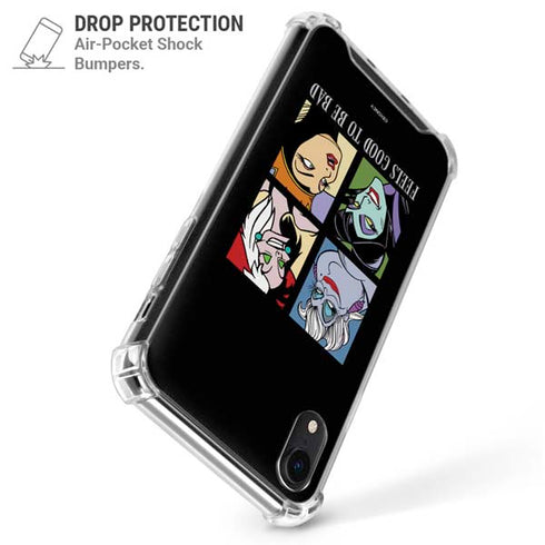 Disney Villains Characters Feels Good To Be Bad iPhone XR Clear Case