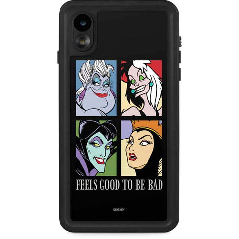 Disney Villains Characters Feels Good To Be Bad iPhone XR Waterproof Case