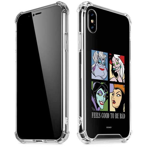 Disney Villains Characters Feels Good To Be Bad iPhone XS Max Clear Case