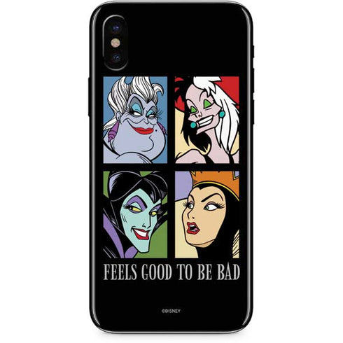 Disney Villains Characters Feels Good To Be Bad iPhone XS Max Skin