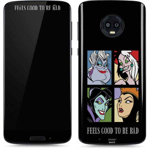 Disney Villains Characters Feels Good To Be Bad Moto G6 Skin