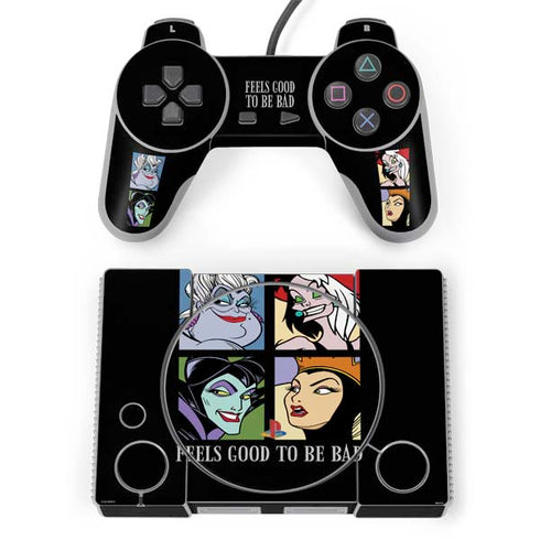 Disney Villains Characters Feels Good To Be Bad PlayStation Classic Bundle Skin