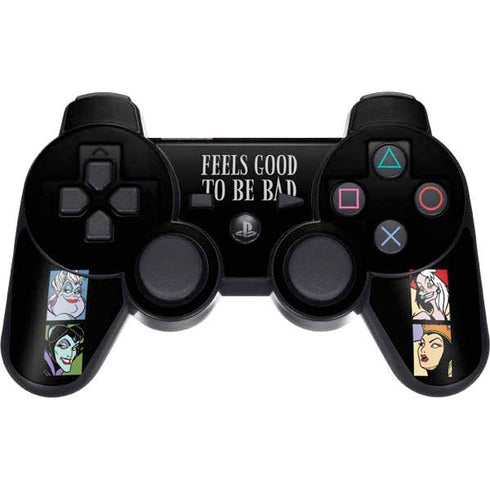 Disney Villains Characters Feels Good To Be Bad PS3 Dual Shock wireless controller Skin