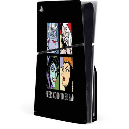 Disney Villains Characters Feels Good To Be Bad PS5 Slim Disk Console Skin