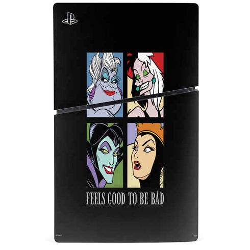 Disney Villains Characters Feels Good To Be Bad PS5 Slim Disk Console Skin