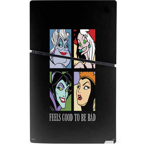 Disney Villains Characters Feels Good To Be Bad PS5 Slim Digital Edition Bundle Skin