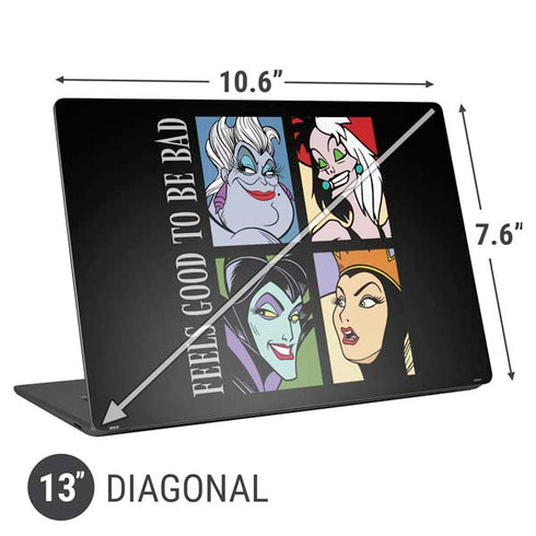 Disney Villains Characters Feels Good To Be Bad Universal Laptop 13in (10.6 x 7.6in) Skin