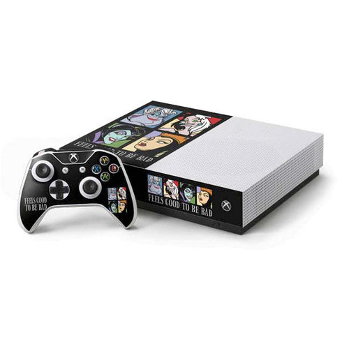 Disney Villains Characters Feels Good To Be Bad Xbox One S All-Digital Edition Bundle Skin