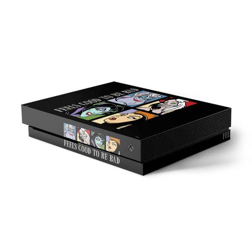 Disney Villains Characters Feels Good To Be Bad Xbox One X Console Skin