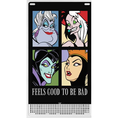 Disney Villains Characters Feels Good To Be Bad Xbox Series S Console Skin