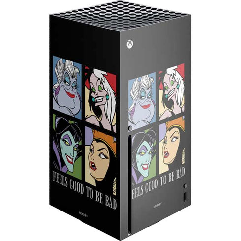 Disney Villains Characters Feels Good To Be Bad Xbox Series X Console Skin