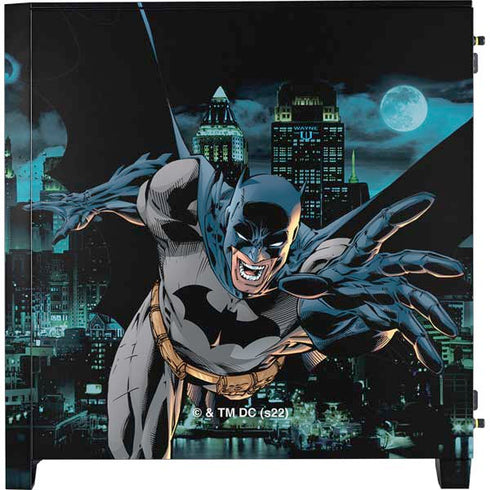 DC Comics Batman All Star Batman & Robin, The Boy Wonder Action Pose Art BY Jim Lee Corsair 4000D Tempered Glass Mid-Tower ATX Case Skin