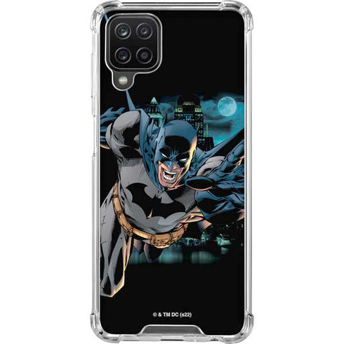 DC Comics Batman All Star Batman & Robin, The Boy Wonder Action Pose Art BY Jim Lee Galaxy A12 Clear Case