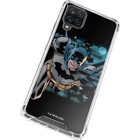 DC Comics Batman All Star Batman & Robin, The Boy Wonder Action Pose Art BY Jim Lee Galaxy A12 Clear Case