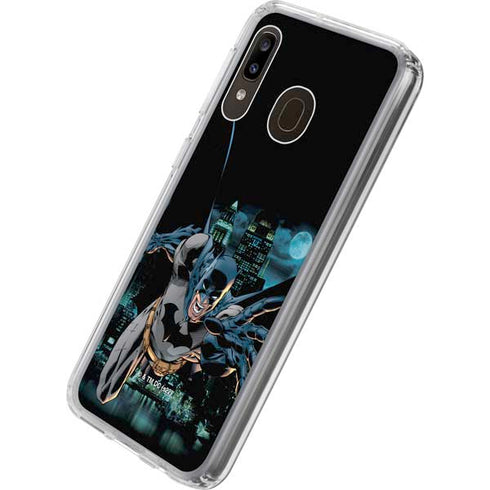 DC Comics Batman All Star Batman & Robin, The Boy Wonder Action Pose Art BY Jim Lee Galaxy A20 Clear Case