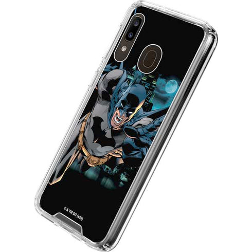 DC Comics Batman All Star Batman & Robin, The Boy Wonder Action Pose Art BY Jim Lee Galaxy A30 Clear Case