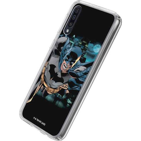 DC Comics Batman All Star Batman & Robin, The Boy Wonder Action Pose Art BY Jim Lee Galaxy A50 Clear Case