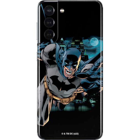 DC Comics Batman All Star Batman & Robin, The Boy Wonder Action Pose Art BY Jim Lee Galaxy S21 5G Skin
