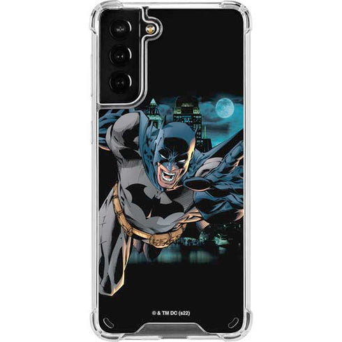 DC Comics Batman All Star Batman & Robin, The Boy Wonder Action Pose Art BY Jim Lee Galaxy S21 Plus 5G Clear Case