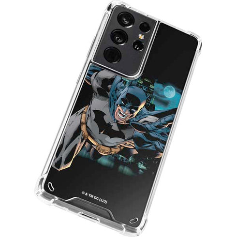 DC Comics Batman All Star Batman & Robin, The Boy Wonder Action Pose Art BY Jim Lee Galaxy S21 Ultra 5G Clear Case